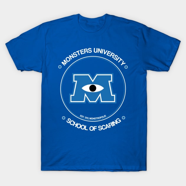 Monsters University - College student gear T-Shirt by sanastyle